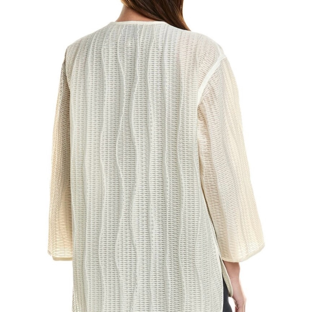 Lafayette 148 New York Ivory Textured Blazer